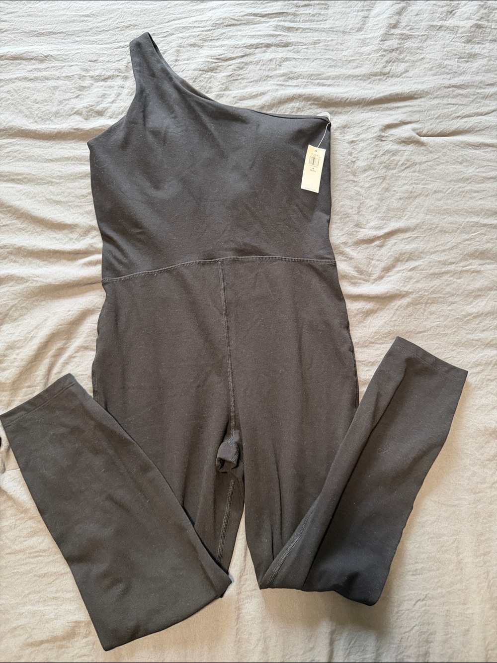 Old Navy Black One-Shoulder Jumpsuit Leggings
